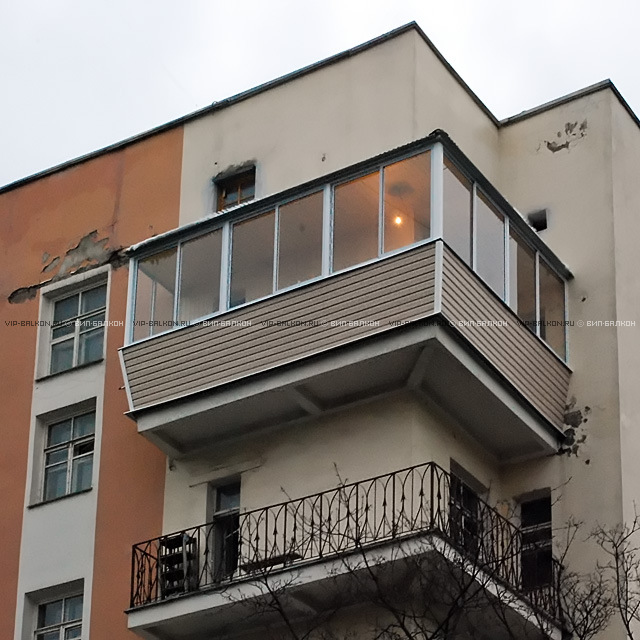 Вынос остекления балкона и лоджии (вип-балкон).