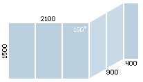 схема остекления балкона Provedal в доме серии П44