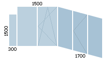 схема остекления балкона ПВХ в доме серии П44-Т