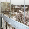 Остекление балкона зимой